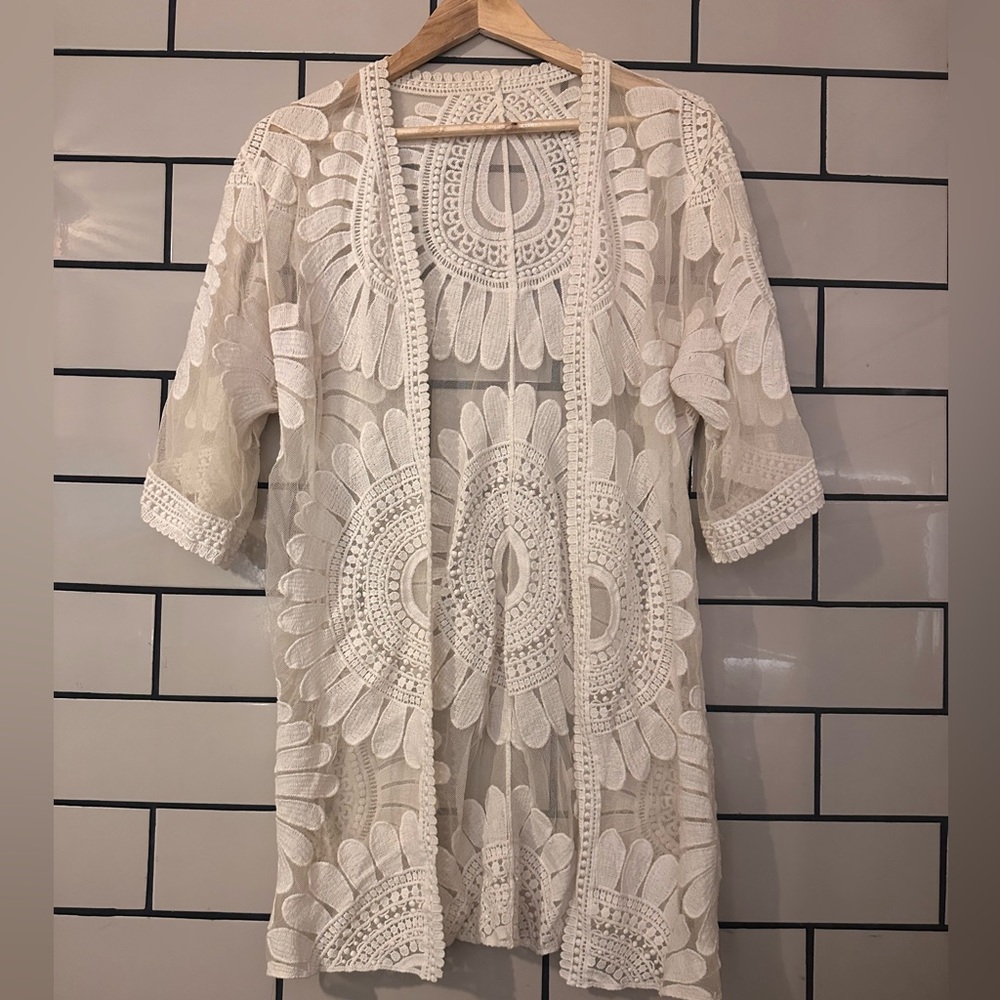 ☁️LACE DUSTER/SWIM COVER UP☁️